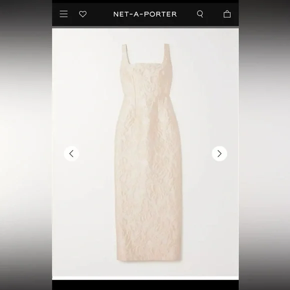 Emilia Wickstead Bridal Cloque Column Wedding Gown UK18 US14 NWT Retail $4200 - Picture 15 of 15